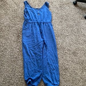 Blue Jumpsuit; Barley worn; Wrinkly from shopping bag!